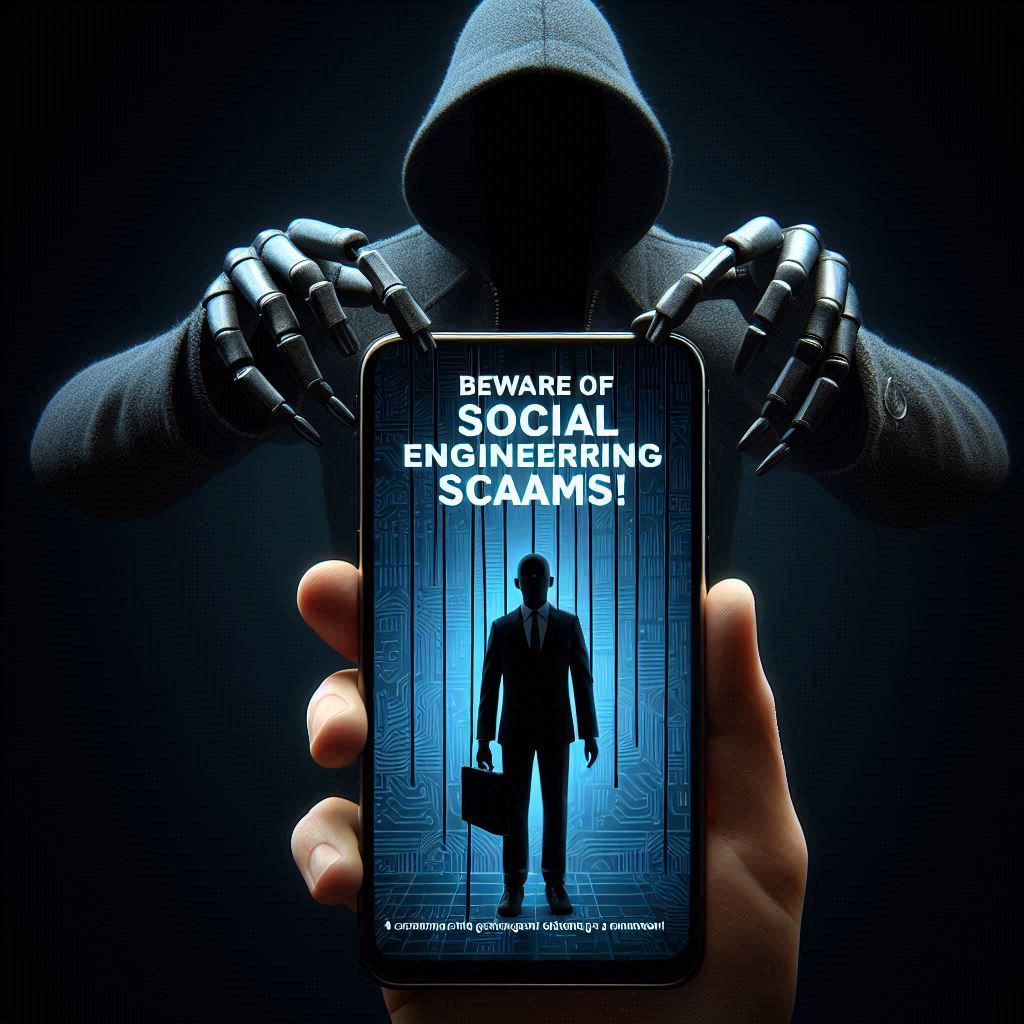 Social engineering is a cybercrime method where scammers trick people into sharing confidential information